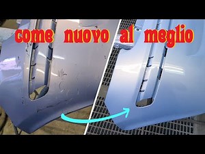 come riverniciare un paraurti danneggiato