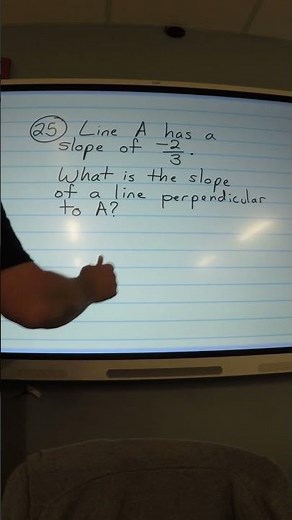 Slope of perpendicular lines #maths #mathhelp #satexam #satmath
