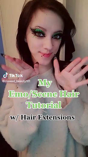 Emo/Scene Hair Tutorial with Hair Extensions