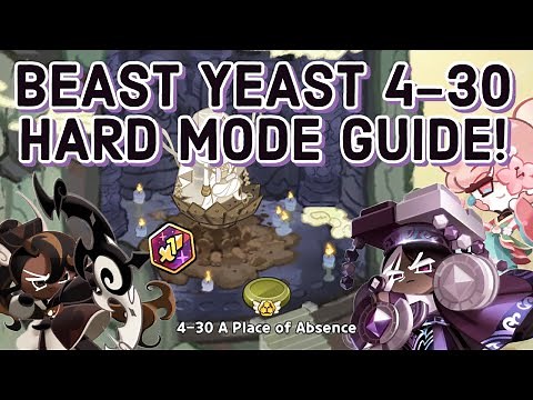Beast Yeast 4-30 Hard Mode Guide! | CRAZIEST TEAM! | Cookie Run: Kingdom