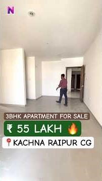 ₹55 Lakh Luxury 3BHK Flat in Kachna Raipur 😍 | 1500 Sqft Apartment Tour | 30+ Amenities | #homes