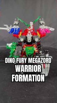 Dino Fury Megazord Warrior Formation Combination - Power Rangers Dino Fury #powerrangersdinofury