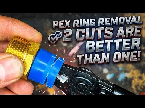 Two Cuts Are Better Than One – The EASIEST Way to Remove PEX Rings