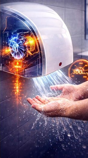 How an Automatic Hand Dryer Works | The Science Behind Fast Air Drying.