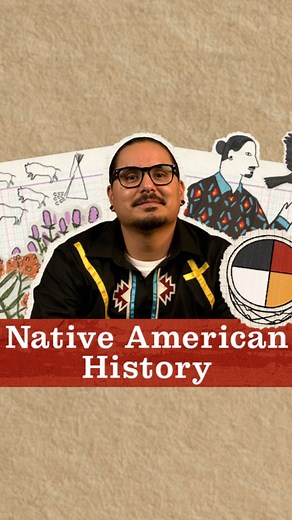 Crash Course on Instagram: "Check out the course preview of Crash Course Native American History now on YouTube! Hosted by Che Jim, a Navajo activist and comedian, the series will use oral histories, artwork, and more to explore diverse traditional beliefs, social structures, and economic systems, and tell lesser-known stories of Indigenous people. Episode 1 drops next week on 5/6! #nativeamericanhistory #native #indigenous #history #crashcourse"