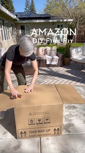 1.4M views · 9.7K reactions | https://urlgeni.us/amzn/Diyfirepitpic  DIY Fire Pit! How to:1) Fill large planter with leftover packing foam.2) Place table top firepit in center.3) Cover foam with approx 20 lbs of rocks.Light and enjoy! #amazonhome #amazonfinds #backyardvibes #firepit | The Design Twins | Facebook