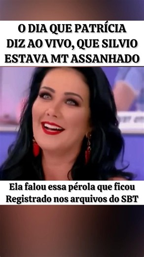 THE DAY PATRÍCIA SAID ON AIR THAT SILVIO WAS A FLIRT #feedshorts #news #sbt