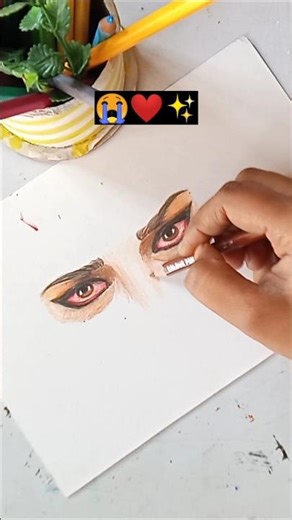 Sad eye Drawing 😭#shorts #art #shortvideo