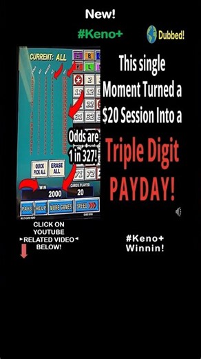 HOW TO WIN AT KENO - AI Keno 4 of 4 Pattern Hits ALL 20 Cards! #shorts #keno #Keno+ #kenostrategy