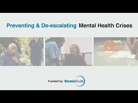 Older Adult Mental Health Training - Prevention and De-escalation
