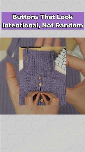Sew Your Buttons on Crochet Perfectly Every Time! #crochet #tutorial