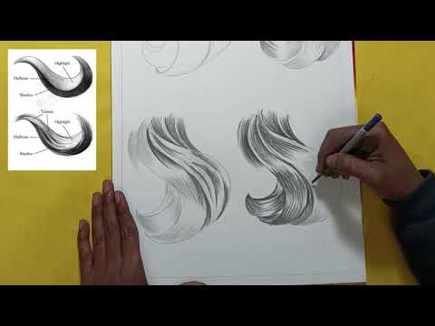Learn to Draw Hair for Beginners | Realistic Pencil Sketch Tutorial