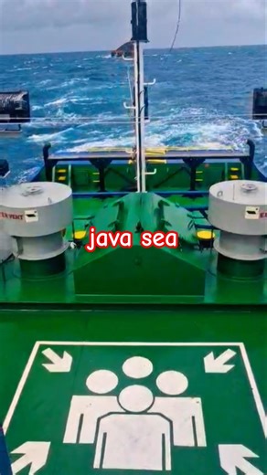 Java Sea, Ship Sailing in Bad Weather #ship #sailing #shorts