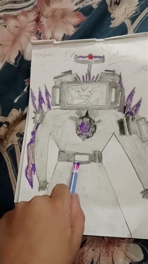 how to draw a titan tv man drawing rate us #skibiditoilet #edit