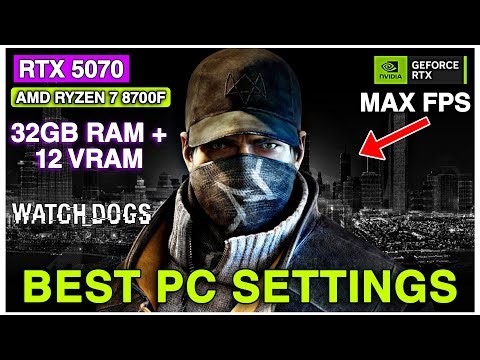 RTX 5070 | AMD Ryzen 7 8700F | Watch Dogs Benchmark – High Settings!