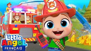Il faut éteindre le feu !| Comptines de Pompiers | Little Angel Français