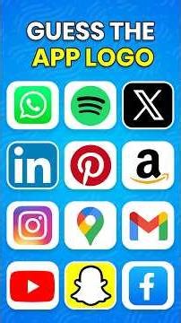Guess the App Logo in 3 Seconds 📱 App Logo Quiz Challenge