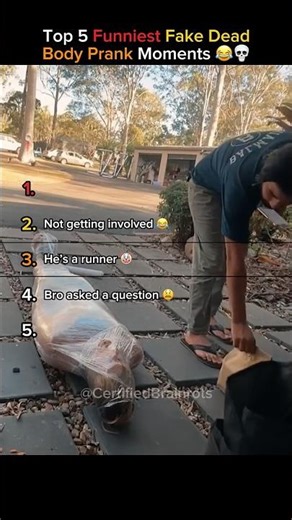 Top 5 Funniest Fake Dead Body Prank Moments (They Panicked Fast!) 😂💀