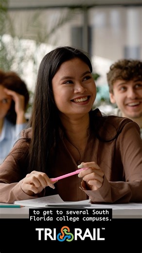 🎓 Smart students ride Tri-Rail! 🚆 Make the switch in 2026 — skip the I-95 gridlock and settle into cool A/C, free Wi-Fi and a smooth ride where you can study, stream lectures, answer emails or just relax. 💻 Students ride 50% off — that’s a monthly pass for just $55. 💸 Cut costs on gas and parking while cutting stress from your day. 📚 Plan your ride at Tri-Rail.com 🛤️ | Tri-Rail