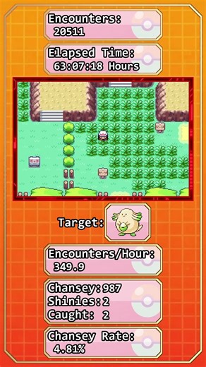 Shiny Nidoran (Male) after 3302 Safari Encounters | Pokémon Fire Red & Leaf Green (Switch version)