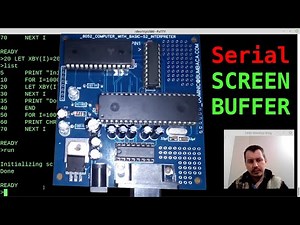 8052 computer with BASIC 52 interpreter: implementing SCREEN BUFFER