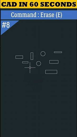 CAD in 60 Seconds | Erase Command in AutoCAD #shorts #autocad