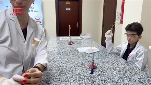 @concord_ic_nc on Instagram: "Marshmallow experiment 🍫🔥 Students learned about reversible and irreversible changes in matter. Heating a marshmallow is an irreversible change, while melting chocolate is a reversible one! #ScienceClass #ReversibleAndIrreversible #MarshmallowExperiment #LearningByDoing #STEMEducation #HandsOnLearning #FunScience #ConcordInternationalCollege #YoungScientists"