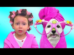 Alice and her friend dog pets had a fun dress-up and going to the Princess Ball