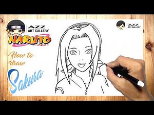 How to draw Sakura Haruno step by step │Naruto