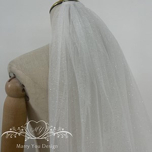 Angle Dust Tulle Wedding Veil,glitter Tulle Wedding Veil,ivory Sparkly Bridal Classic Wedding Veil,beach Wedding Veil,fingertip Wedding Veil - Etsy