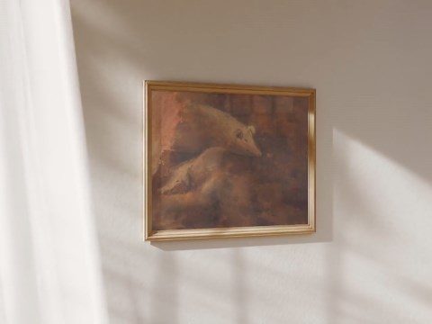 Rustic Pig Painting | Antique Farmhouse Wall Art | Vintage Farm Animal Artwork | Mailed Print - Etsy