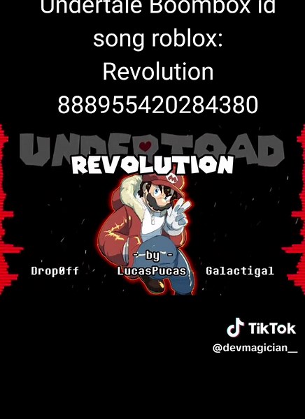 Roblox Undertale Boombox Song ID Guide