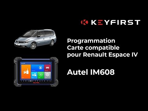 Programming a Renault Espace 4™ Key Card with an Autel IM508 IM608 | Keyfirst