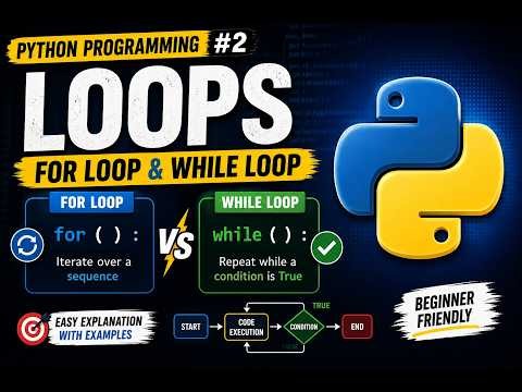 Python Loops Tutorial | For Loop & While Loop Explained for Beginners (2026) SMChunk