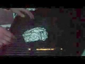 Squirrel Recipe - tin foil wrapped squirrel BBQ