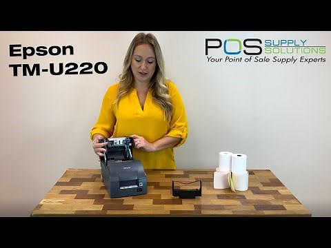 How To Replace Paper & Ribbons In Your Epson TM-U220 Printer
