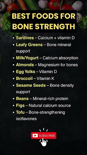 10 Best FOODS for Bone Strength