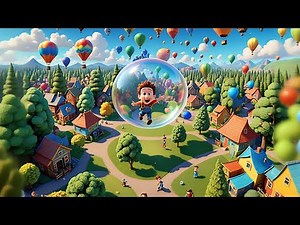 Baby Trapped Inside a Bubble | Funny Escape! | Silly Nursery Rhyme for Kids