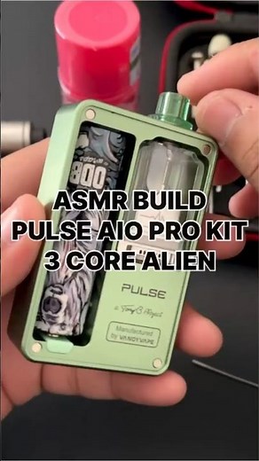 ASMR BUILD 3 CORE ON PULSE AIO PRO KIT 🔥 #vape #aio #pulseaiopro