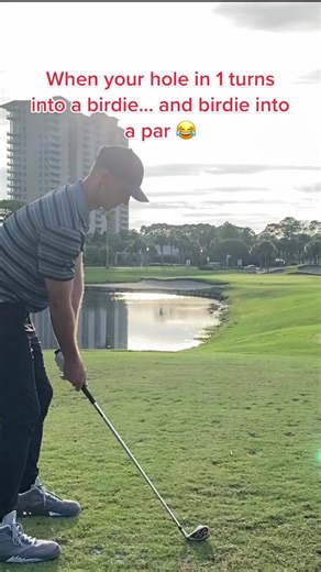 Tag a buddy who’s missing this putt after almost holing out #golf #holeinone