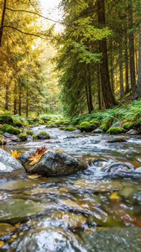 Relaxing Forest Stream & Gentle Water Sounds | #forest