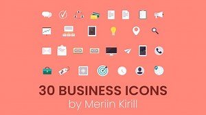 Videohive 30 Animated Business icons - 28114898 AEdownload.com