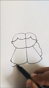 Cute girl and boy drawing easy #shortvideo #drawings #art