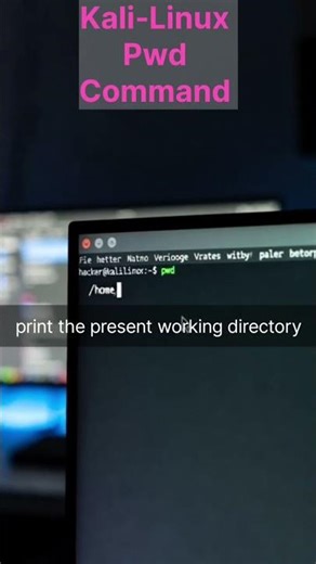 Kali-Linux Command pwd #KaliLinux #KaliLinuxtool #cybersecurity #EthicalHacking