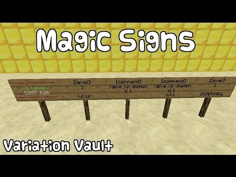 Minecraft Bukkit Plugin - Magic Signs - edit, commands, teleport, speed and more!