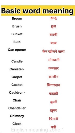 Basic word meaning Daily use words english #shorts #shortvideo #vocabulary ‪@EnglishMeaningZone1‬