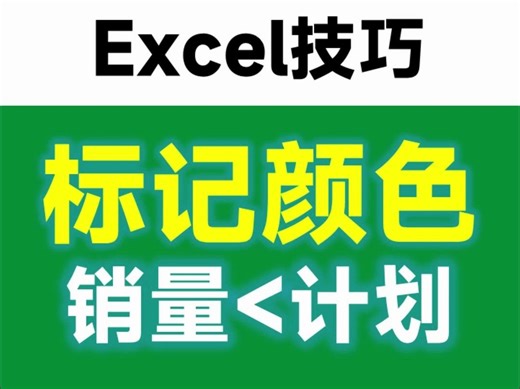 Excel自动标记颜色