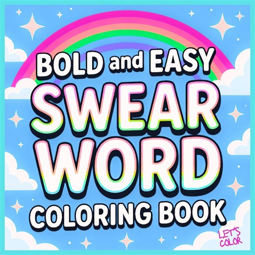 Swear Word Coloring Book | Bold, Easy, & Fun (instant Download PDF) - Etsy
