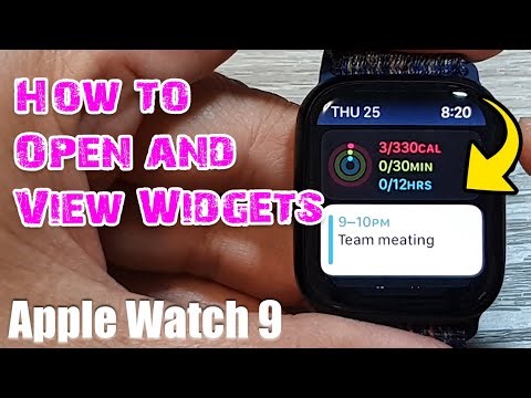 Apple Watch 9: How to Open and View Widgets