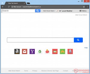 Remove Hwallstreetwatch.co Browser Hijacker